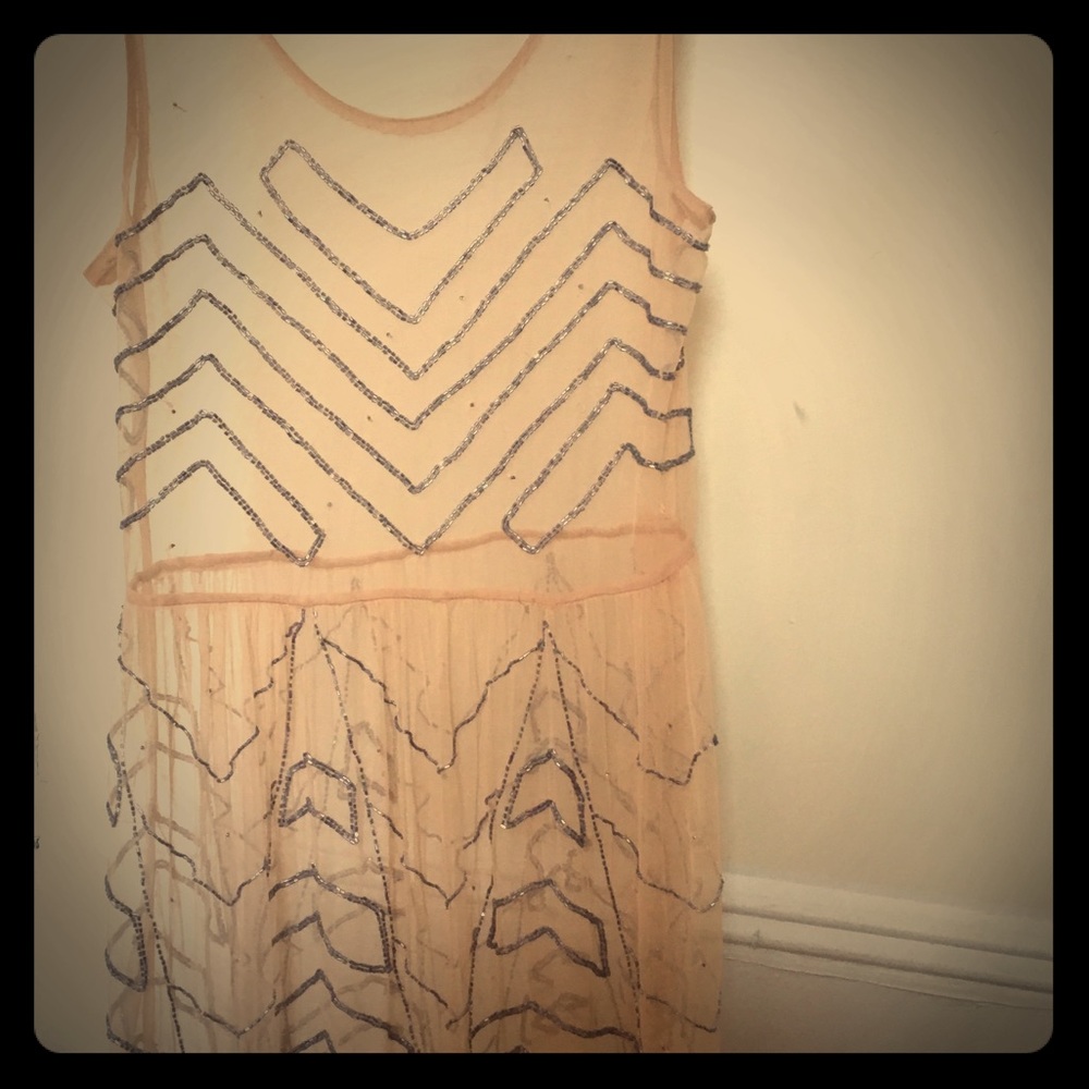 Intimately free people lace and glitter slip